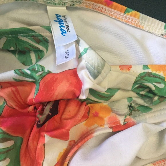 Aqua La Vie en Rose Tropical Bikini Bottoms - Picture 3 of 4